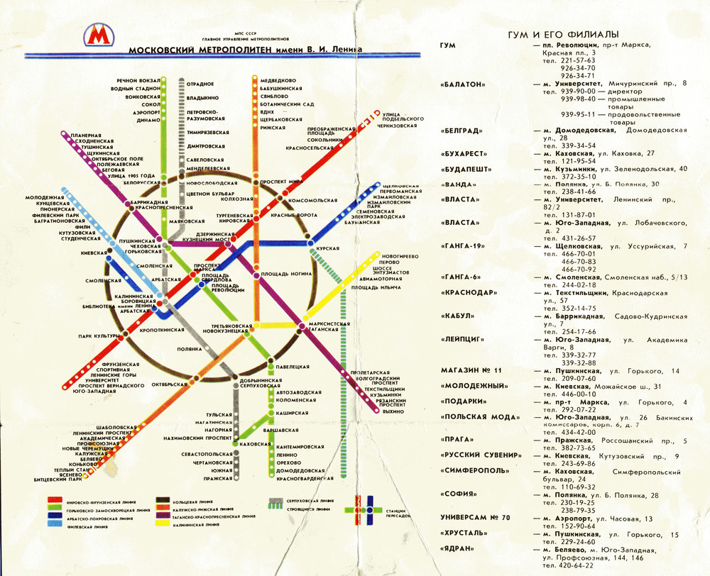 Схемы станции метро в москве