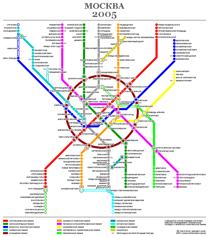 Оформление карты метро